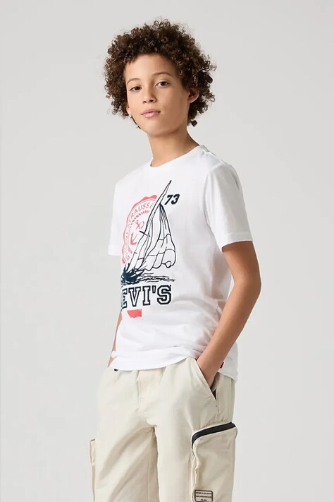 Μπλουζάκι Levi's COASTAL CLUB TEE χρώμα: άσπρο, 9EM281