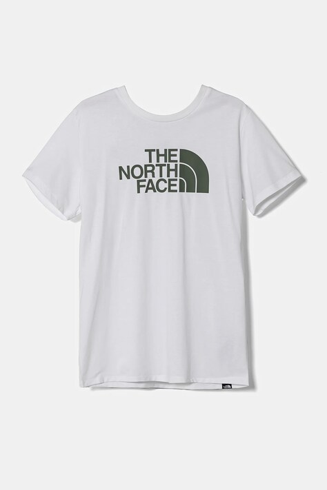 Παιδικό μπλουζάκι The North Face S/S EASY TEE χρώμα: άσπρο, NF0A8DRN9ZN1
