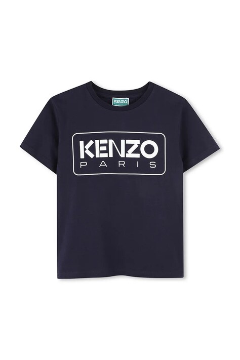 Παιδικό βαμβακερό μπλουζάκι Kenzo Kids χρώμα: ναυτικό μπλε, K61142