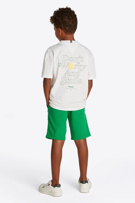 Μπλουζάκι Tommy Hilfiger χρώμα: άσπρο, KB0KB09650