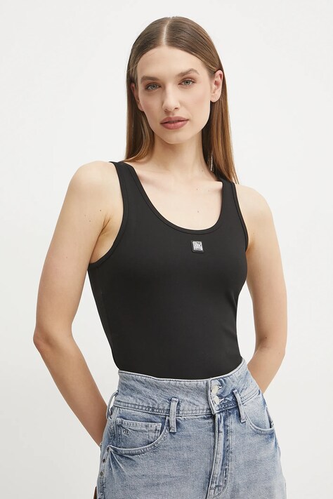 Top Armani Exchange χρώμα: μαύρο, XW000090 AF10805