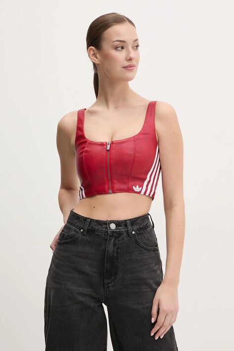 Adidas Originals FAUX LTHR χρώμα: κόκκινο, JY6310