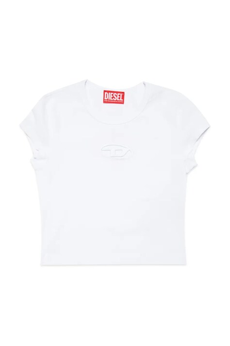 Παιδικό βαμβακερό μπλουζάκι Diesel TANGIE T-SHIRT χρώμα: άσπρο, J01830