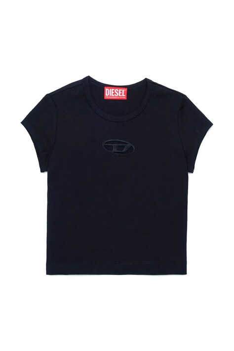 Παιδικό βαμβακερό μπλουζάκι Diesel TANGIE T-SHIRT χρώμα: μαύρο, J01830