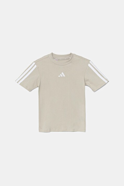 Παιδικό βαμβακερό μπλουζάκι adidas χρώμα: μπεζ, JN7995