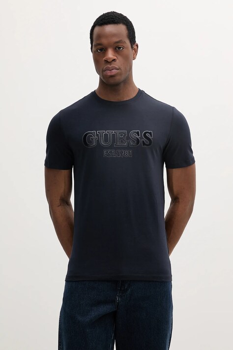 Μπλουζάκι Guess χρώμα: μαύρο, M5RI12 J1314