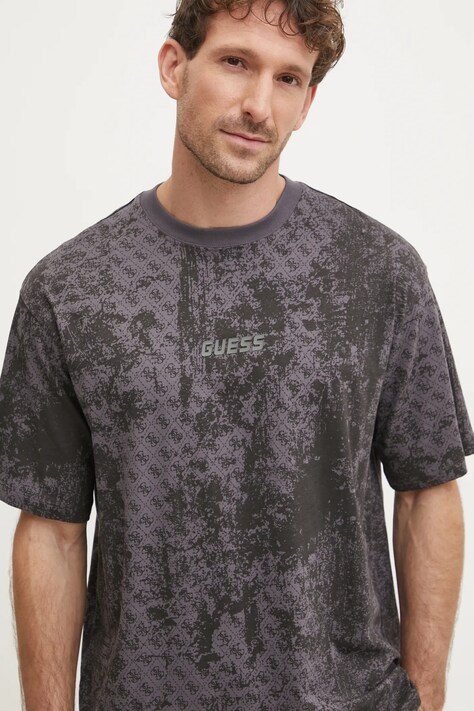 Βαμβακερό μπλουζάκι Guess GOTAM ανδρικά, Z5RI16 I3Z14