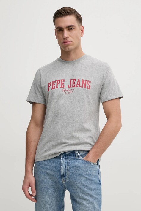 Μπλουζάκι Pepe Jeans DERRIL TEE χρώμα: γκρι, PM509766