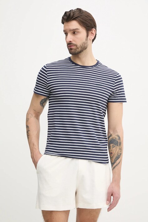 Μπλουζάκι Calvin Klein χρώμα: ναυτικό μπλε, K10K114177