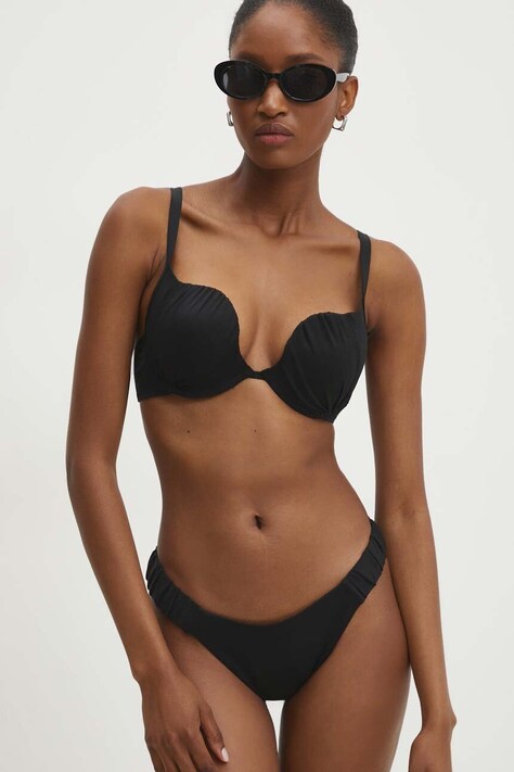 Bikini top Answear Lab χρώμα: μαύρο