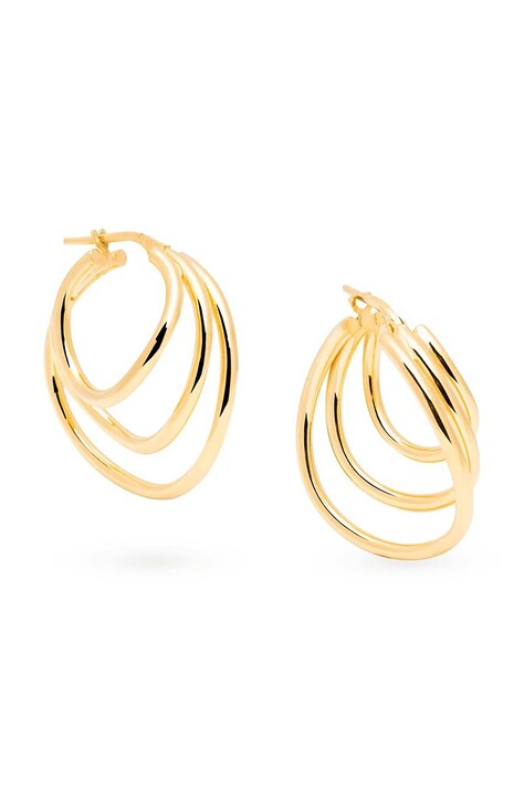 Ασημένια επιχρυσωμένα σκουλαρίκια ANIA KRUK TRENDY SMVKS2620Z