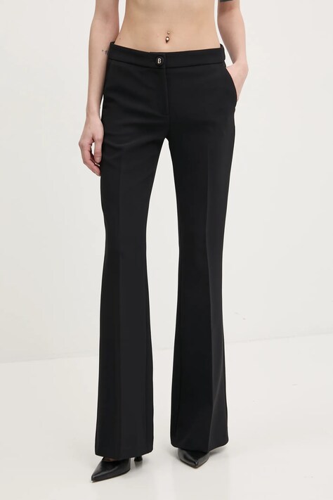 Παντελόνι Blugirl Blumarine χρώμα: μαύρο, RA5154.T2968