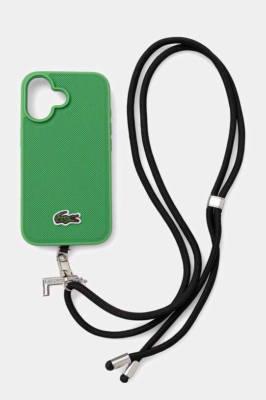 Θήκη κινητού Lacoste iPhone 16 για τηλέφωνο πράσινο LCHMBCP16SPVCN