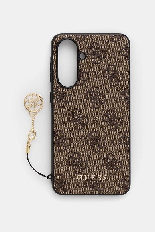 Θήκη κινητού Guess Samsung Galaxy A56 για τηλέφωνο καφέ GUHCSA56GF4GBR