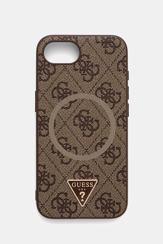 Θήκη κινητού Guess iPhone 16e για τηλέφωνο καφέ GUHMPSE4P4TDPW