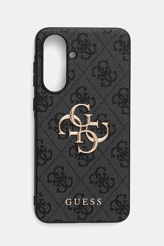 Θήκη κινητού Guess Samsung Galaxy A56 απλικέ μαύρο GUHCSA564GMGGR