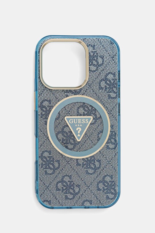 Θήκη κινητού Guess iPhone 16 Pro για τηλέφωνο μπλε GUHMP16LHG4PRTGB
