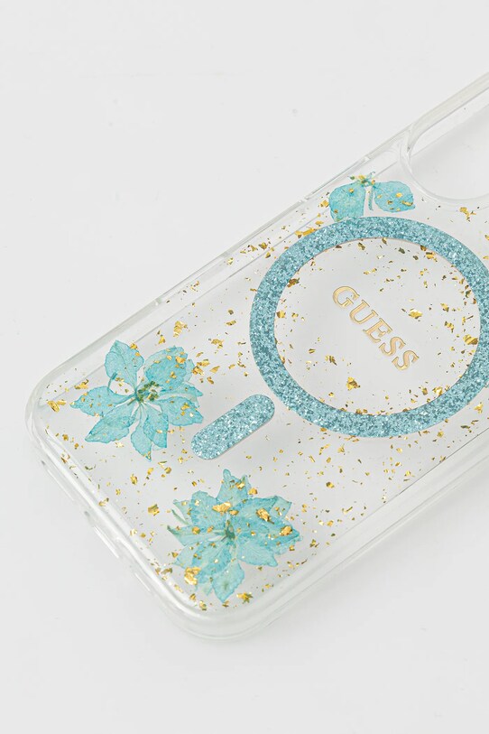 Θήκη κινητού Guess iPhone 16 GUHMP16SRBFGFGMQ τιρκουάζ AA00