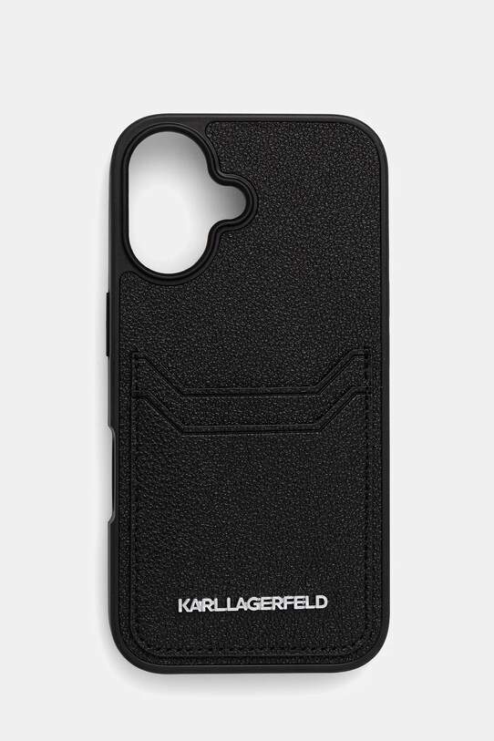 Θήκη κινητού Karl Lagerfeld iPhone 16 για τηλέφωνο μαύρο KLHCP16SPKHPORPK