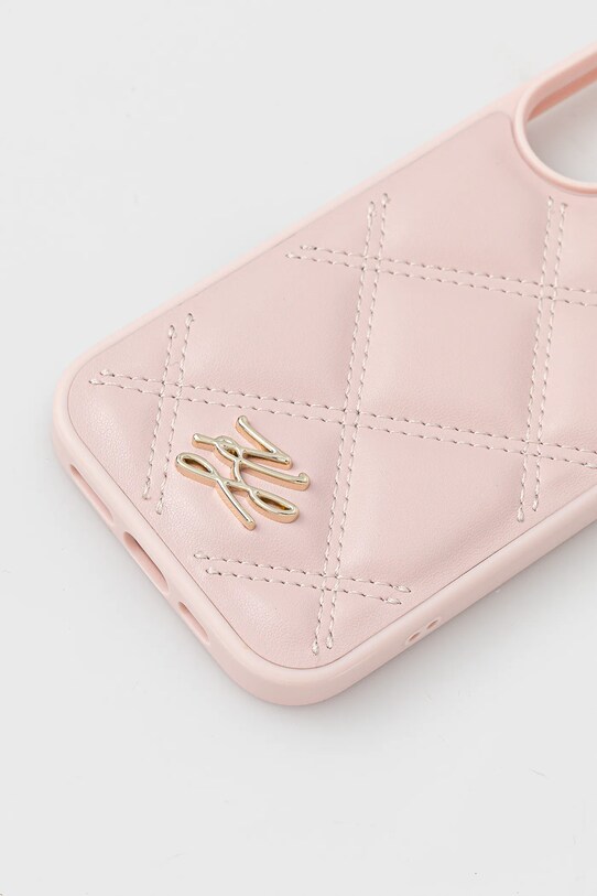 Θήκη κινητού Karl Lagerfeld iPhone 16 KLHCP16SPSQSKLSMSP ροζ AA00