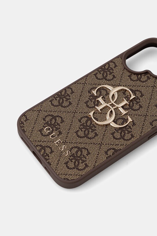 Θήκη κινητού Guess iPhone 16 GUHCP16S4GMGBR καφέ AA00