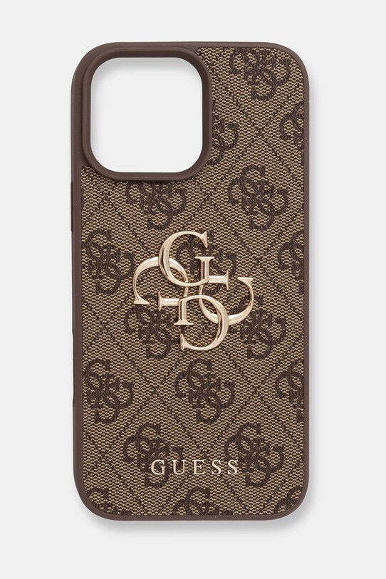 Θήκη κινητού Guess iPhone 16 Pro Max Συσκευασία Δώρου καφέ GUHCP16X4GMGBR