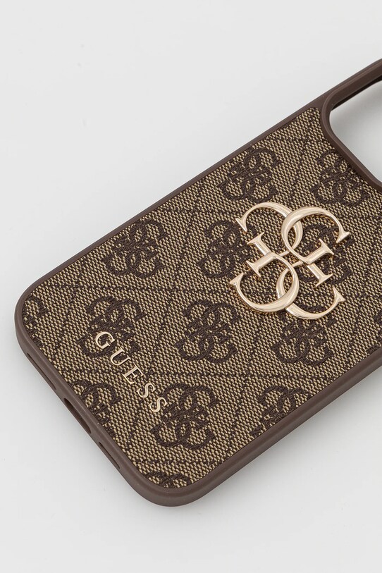 Θήκη κινητού Guess iPhone 16 Pro Max GUHCP16X4GMGBR καφέ AA00