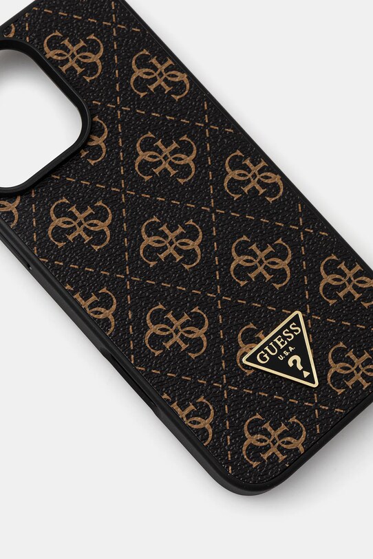 Θήκη κινητού Guess iPhone 16 Pro Max GUHCP16XPG4GPK καφέ AA00