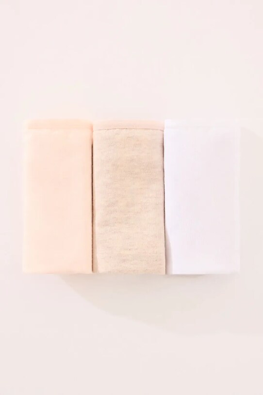 Βαμβακερό στρινγκ women'secret 3-pack 7683099 λευκό AA00