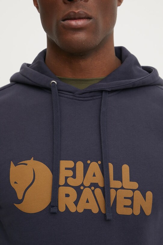 Βαμβακερή μπλούζα Fjallraven F84144 σκούρο μπλε