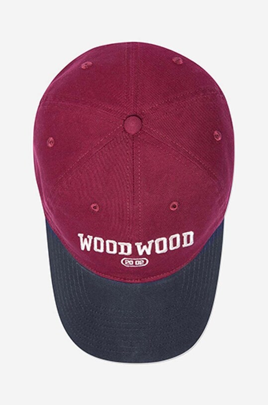 Αξεσουάρ Βαμβακερό καπέλο του μπέιζμπολ Wood Wood Brian 12130807.7083 κόκκινο
