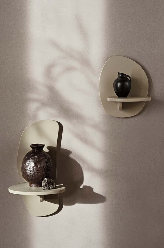 Σαλόνι και υπνοδωμάτιο Κρεμαστό ράφι ferm LIVING Pilu Shelf S 1104268906 μπεζ