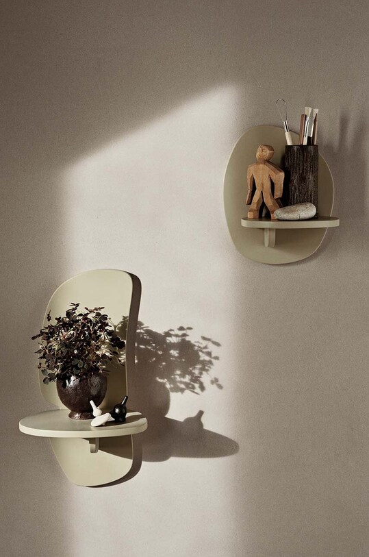 Κρεμαστό ράφι ferm LIVING Pilu Shelf S μπεζ 1104268906