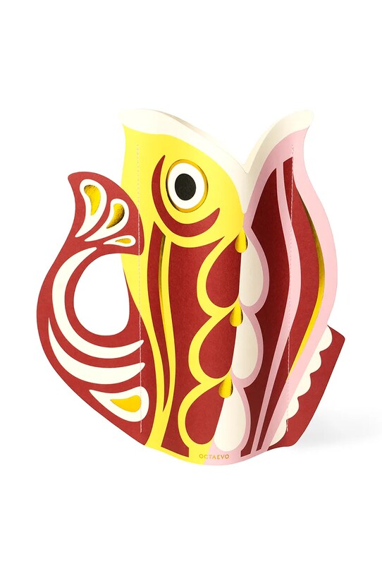 Διακοσμητικό βάζο Octaevo Fish Ruby κόκκινο OPVFIR.24