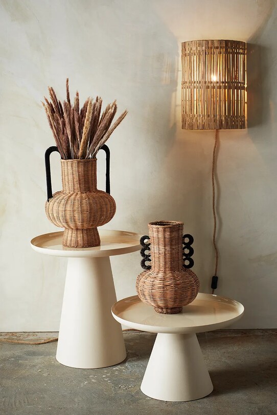 Rattanvase MKR2401 μπεζ AA00
