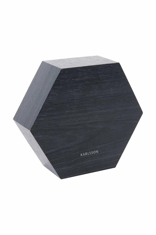Ξυπνητήρι Karlsson LED Hexagon KA5651BK μαύρο AA00