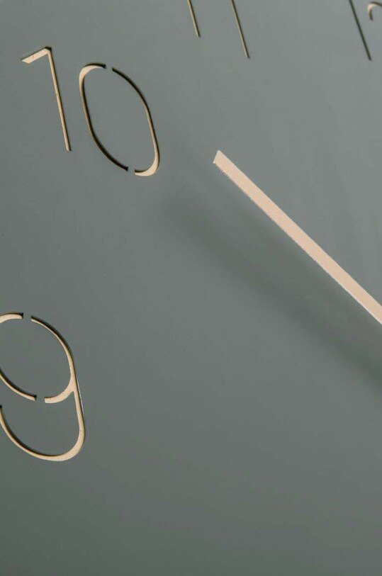 Σαλόνι και υπνοδωμάτιο Ρολόι τοίχου Karlsson Charm Numbers KA5762GR πράσινο