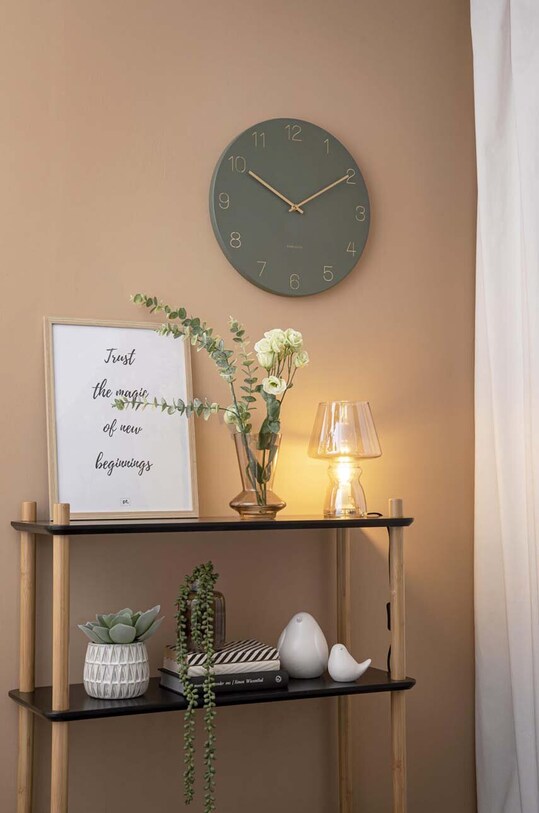 Ρολόι τοίχου Karlsson Charm Numbers KA5762GR πράσινο