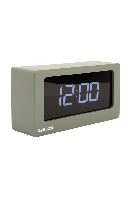 Ρολόι τοίχου Karlsson Boxed LED KA5868GR πράσινο AA00