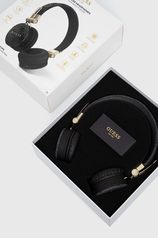 Lifestyle Ασύρματα ακουστικά Guess Bluetooth 4G Metal Logo GUBH704GEMK μαύρο