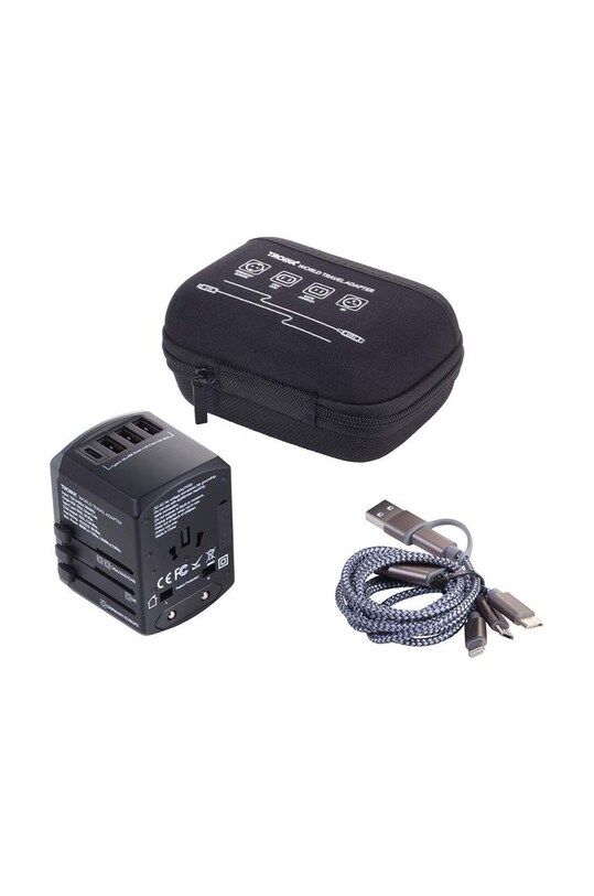 Αντάπτορας TROIKA World Travel Adapter TRTRA45.BK μαύρο AA00
