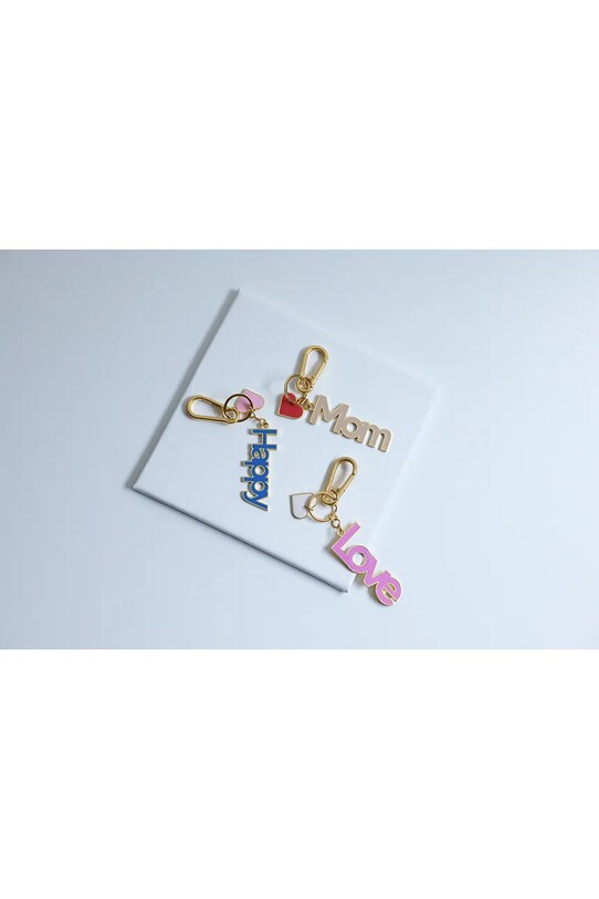 Μπρελόκ Design Letters Key ring & Bag tag πολύχρωμο 30302001BEIGEMOM