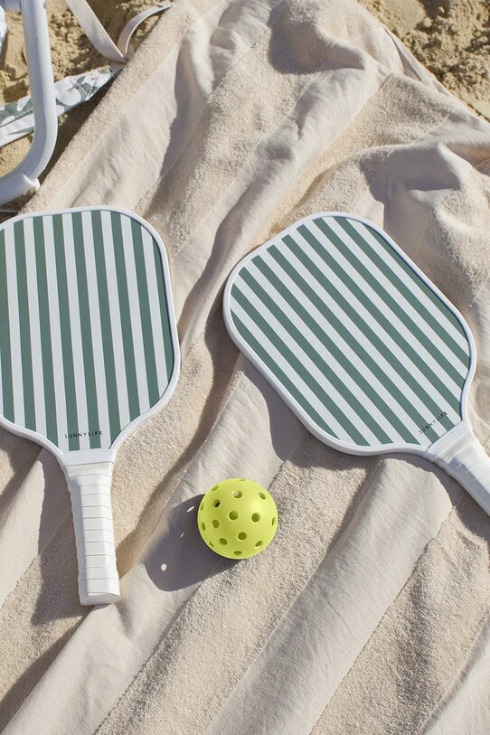 Σετ ρακέτες και μπάλα θαλάσσης SunnyLife Pickleball Set The Vacay Olive πράσινο S51WPBOL