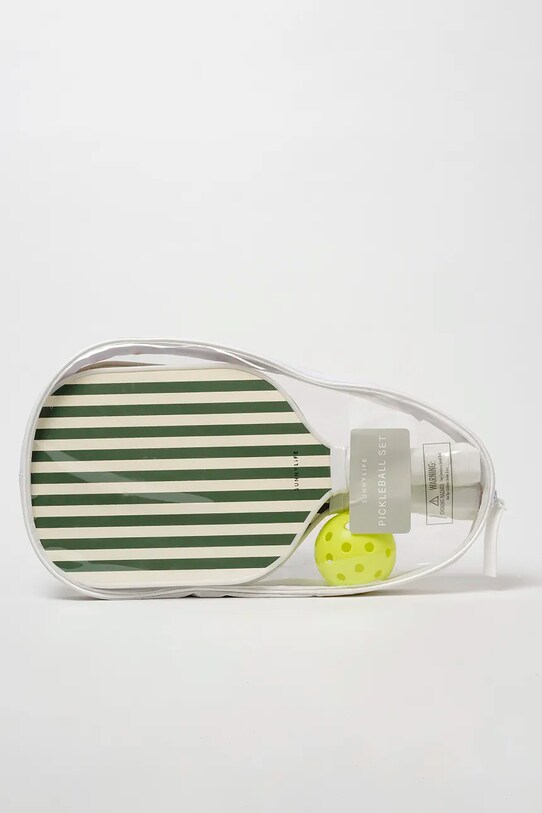 Lifestyle Σετ ρακέτες και μπάλα θαλάσσης SunnyLife Pickleball Set The Vacay Olive S51WPBOL πράσινο