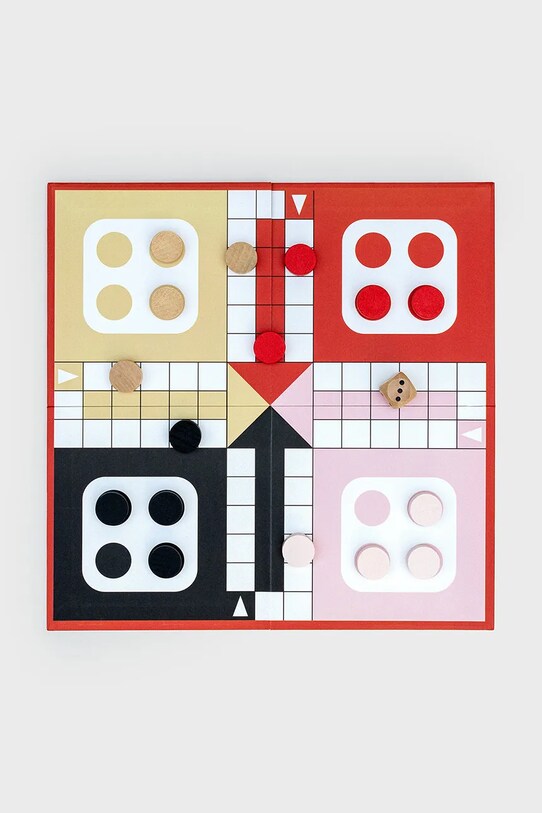 Επιτραπέζιο παιχνίδι - ludo Luckies of London The Games Library: Ludo In A Book LK.TGLLUDO πολύχρωμο