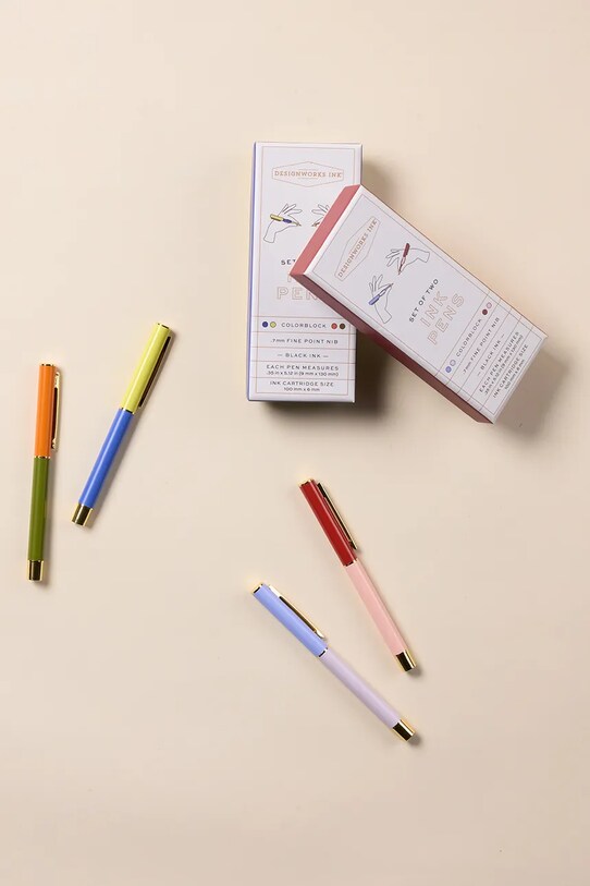 Στυλό Designworks Ink Colorblock Pens Lavender 2-pack DCBS.1014EU