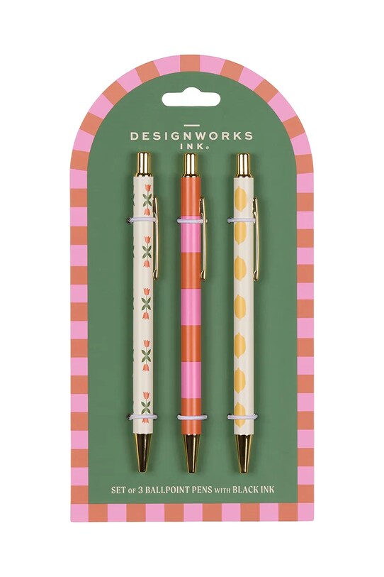 Σετ στυλό Flower, Stripe, Lemon 3-pack πολύχρωμο SBP.1001EU