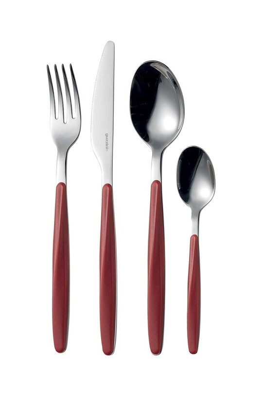 Σετ μαχαιροπήρουνων για 6 άτομα Guzzini My Fusion 24-pack μπορντό 11070055