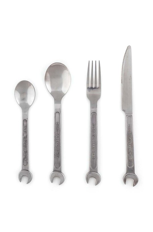 Σετ μαχαιροπήρουνων Seletti Machine Collection 4-pack γκρί 10940