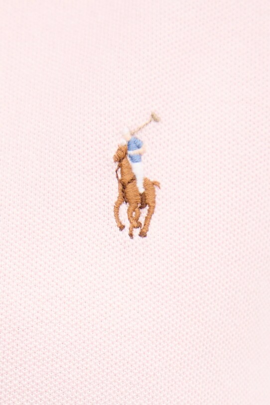 Βαμβακερό πουκάμισο Polo Ralph Lauren 211924258 ροζ